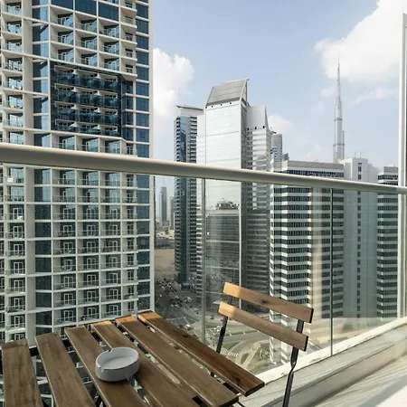 Aliving Stylish Studio At Damam Prive With Balcony And Partial Burj Khalifa View-1315 Dubai Exterior photo
